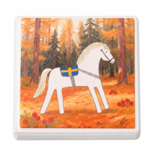 Swedish Autumn Forest Horse Magnet