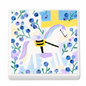 Swedish Blueberry Horse Magnet