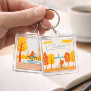Swedish Cycling Keychain